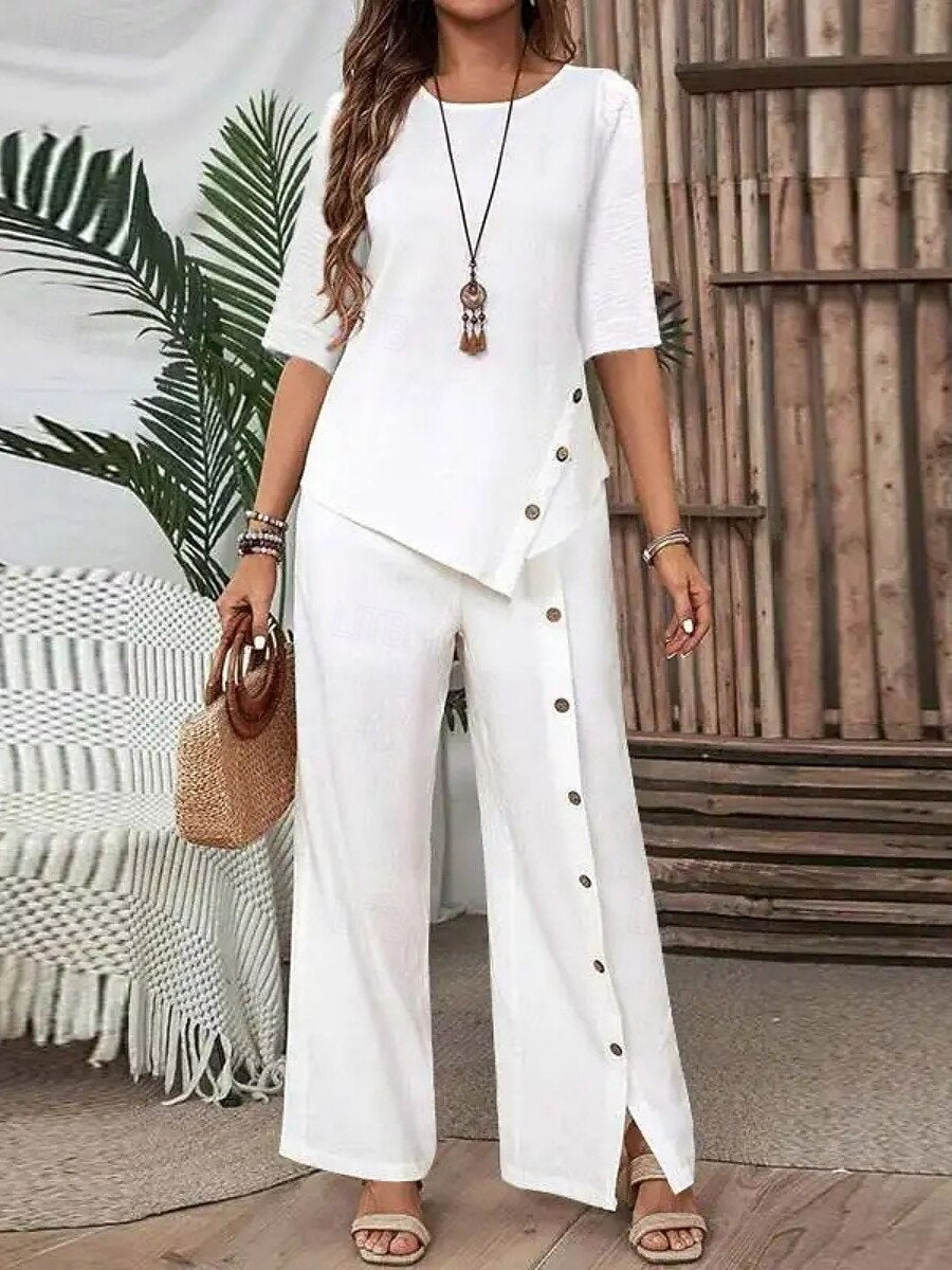 Completo Due Pezzi Patchwork Minimal Chic